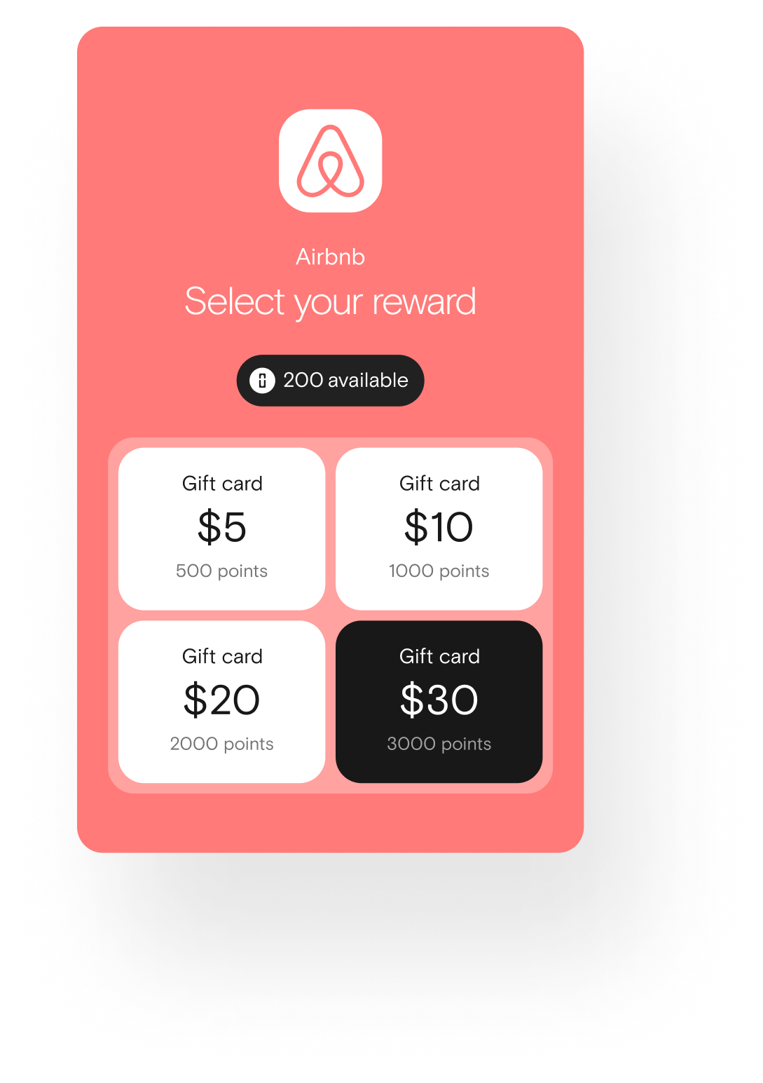 Airbnb: Select your reward